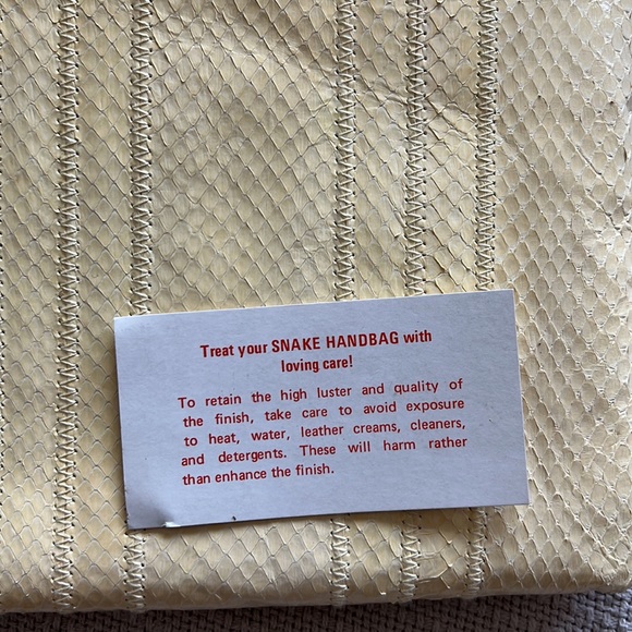 Vintage Clemente Snakeskin Handbag - Picture 4 of 10